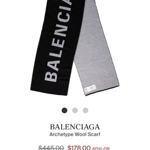 Balenciaga Archetype Wool Scarf